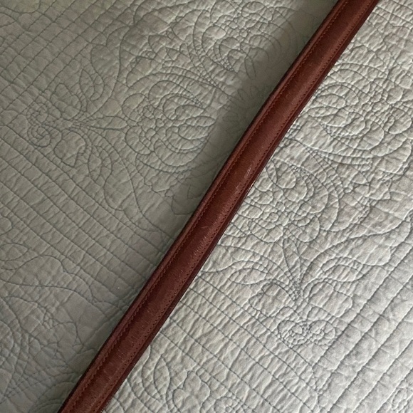 Chaps Brown Leather Belt with Gold Buckle - Picture 4 of 5